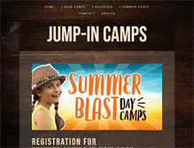 Tablet Screenshot of jumpincamps.com